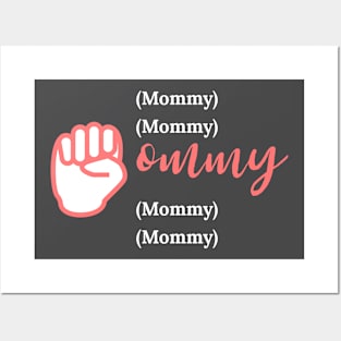 Mom - The Universal Sign for Love & Caring - Cute Sign Language Posters and Art